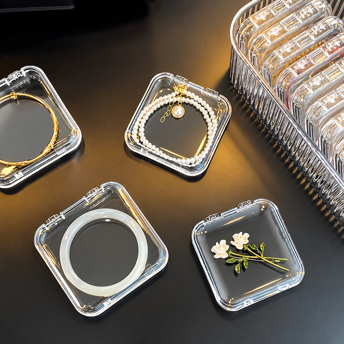 Acrylic Jewellery Organiser Box set