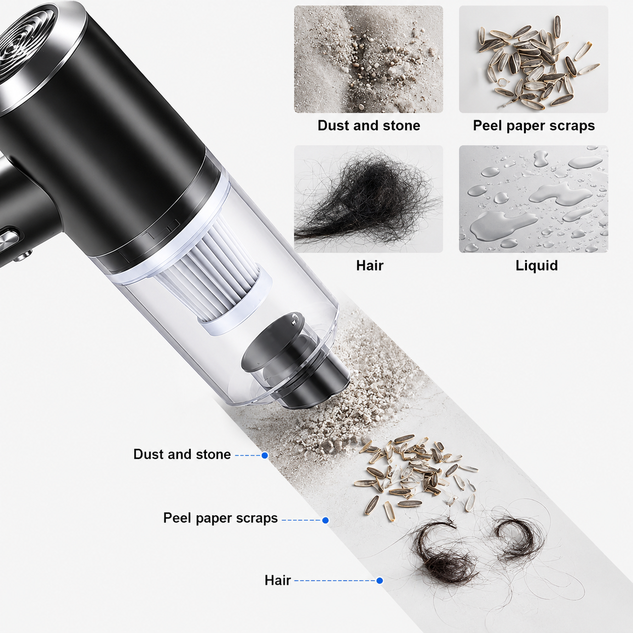 Cordless Rechargeable Car Vacuum Cleaner
