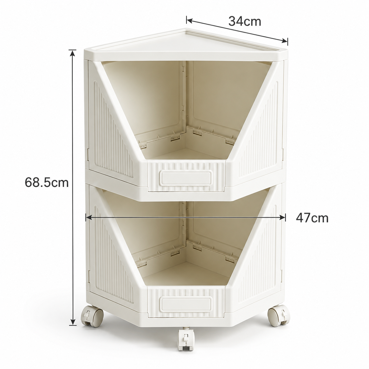 Corner Storage Cabinet Foldable Cupboard