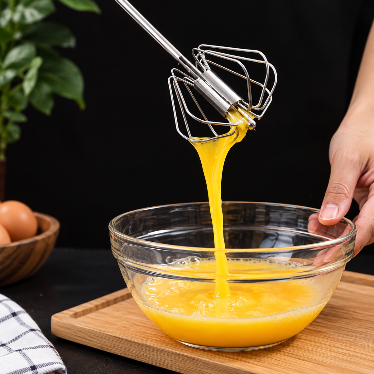 Stainless Steel Hand Mixer & Egg Beater