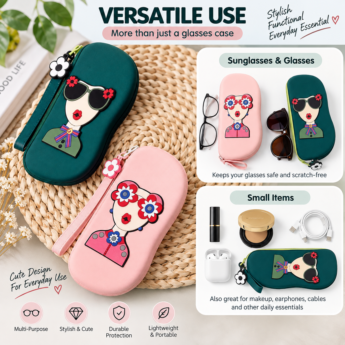 Cute Silicone Sunglasses Case
