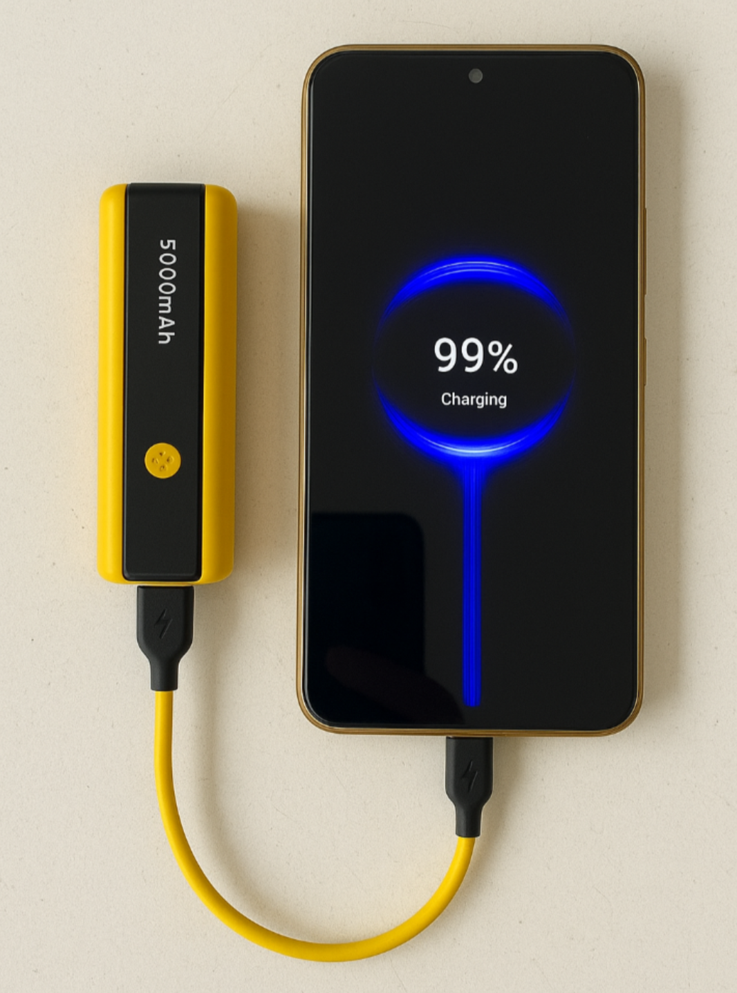 RILLOHUT™ Power Bank with LED Torch – 5000mAh (For Type-C phones)