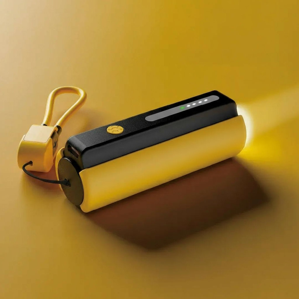 RILLOHUT™ Power Bank with LED Torch – 5000mAh (For Type-C phones)