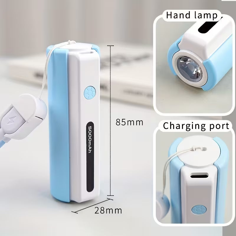 RILLOHUT™ Power Bank with LED Torch – 5000mAh (For Type-C phones)