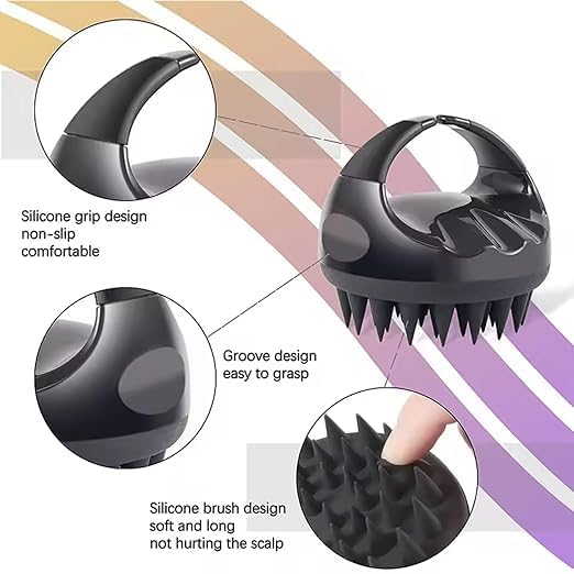 Silicone Scalp Massager Shampoo Brush ( Buy 1 Get 1 Free )
