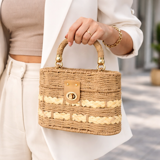 Handcrafted Imported Jute Purse