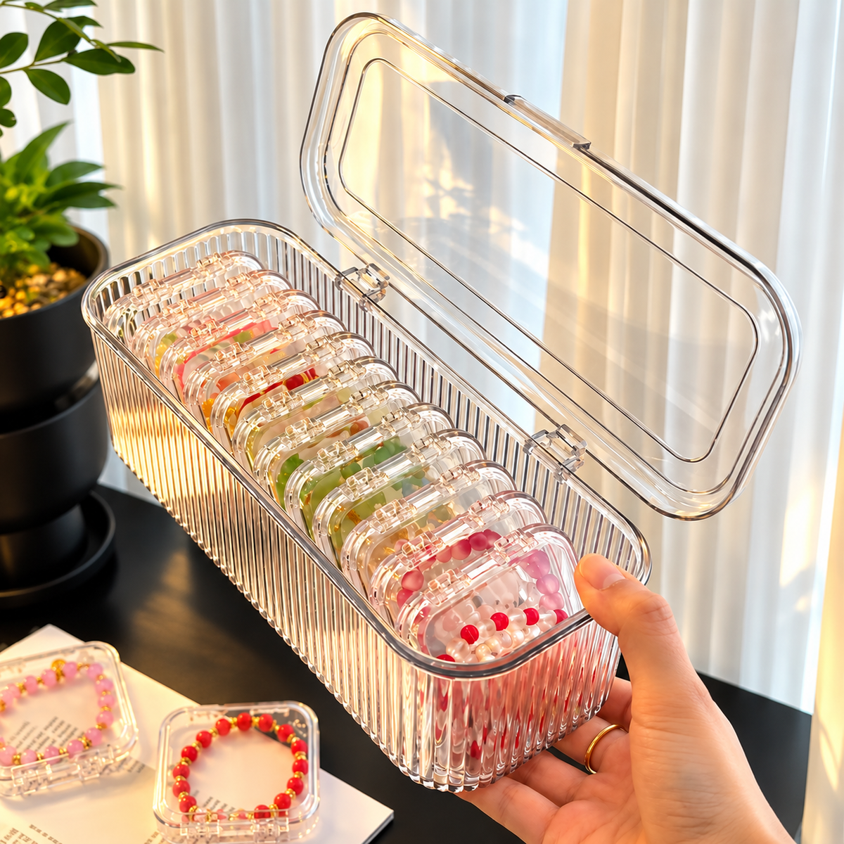 Acrylic Jewellery Organiser Box set