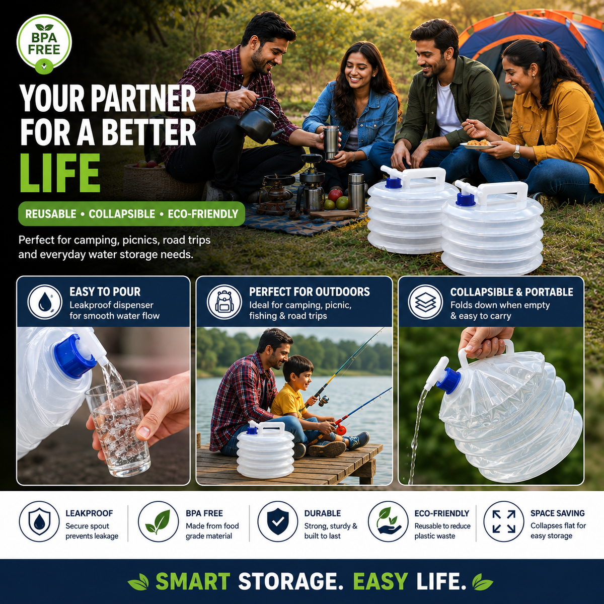 Foldable Water Bucket