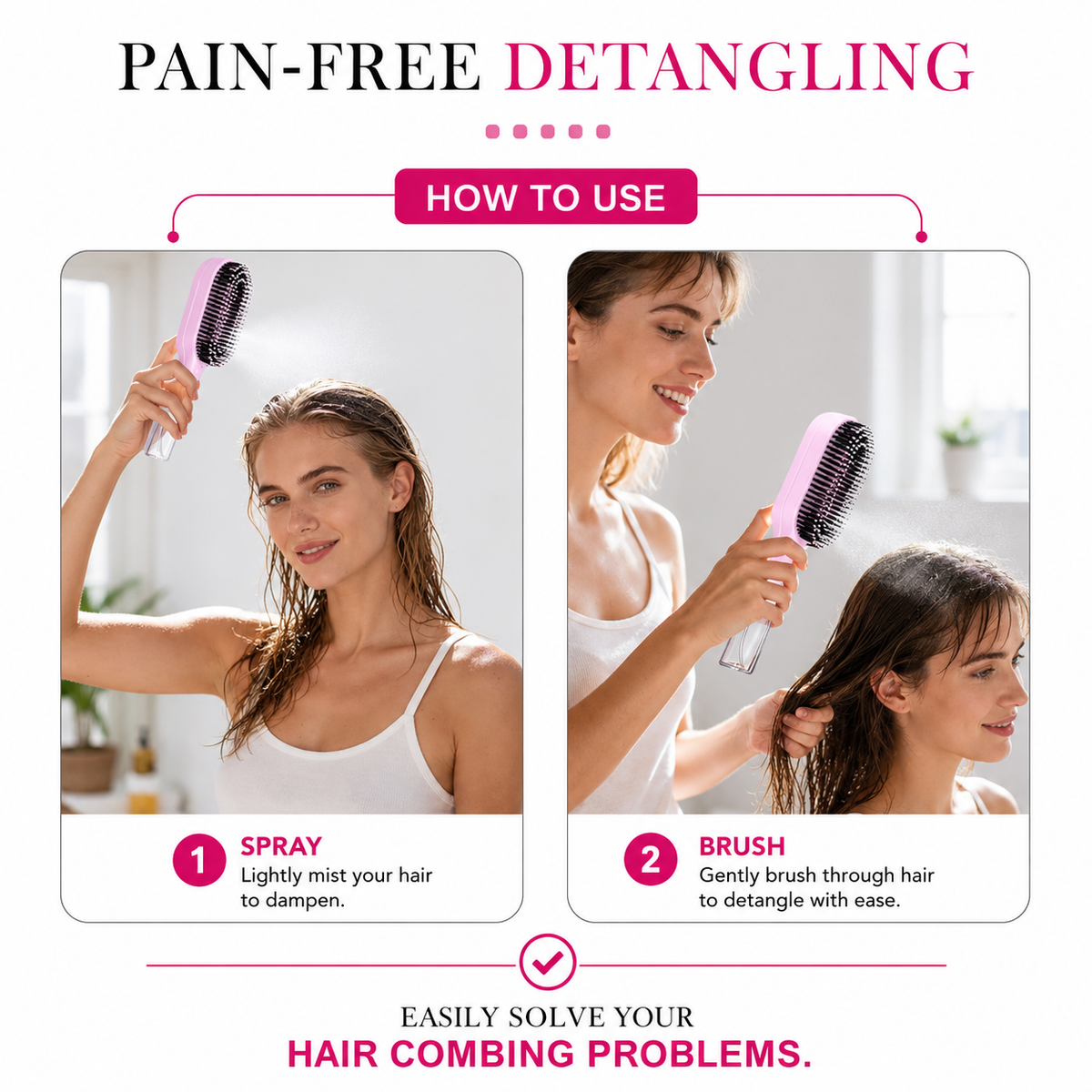 2-in-1 Spray Comb for Hair