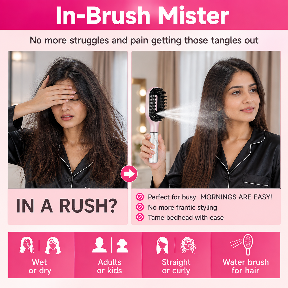 2-in-1 Spray Comb for Hair