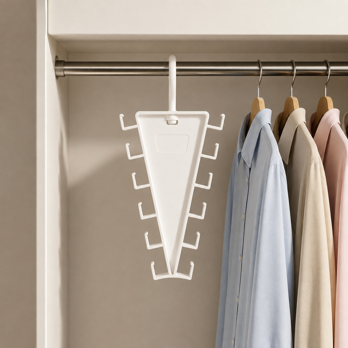 V-Shaped Wardrobe Clothes Organizer