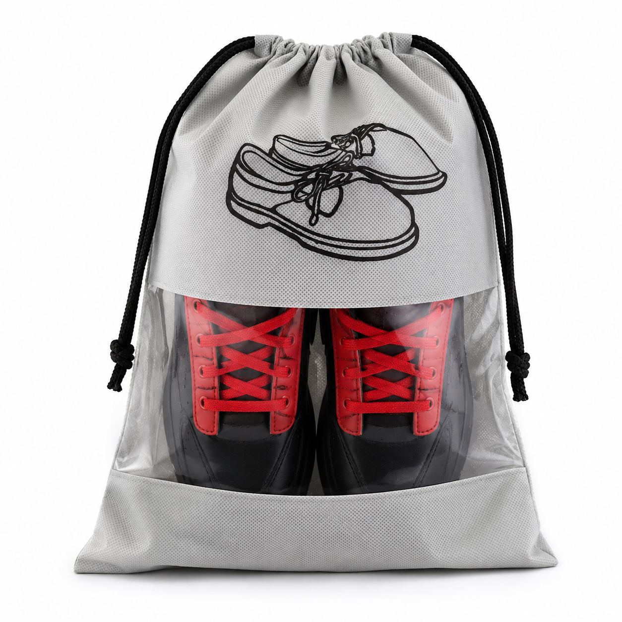 Shoe Carrying Bag with Drawstring