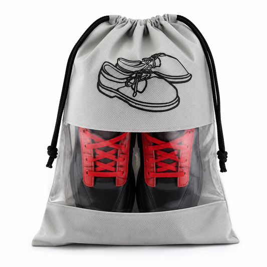Shoe Carrying Bag with Drawstring