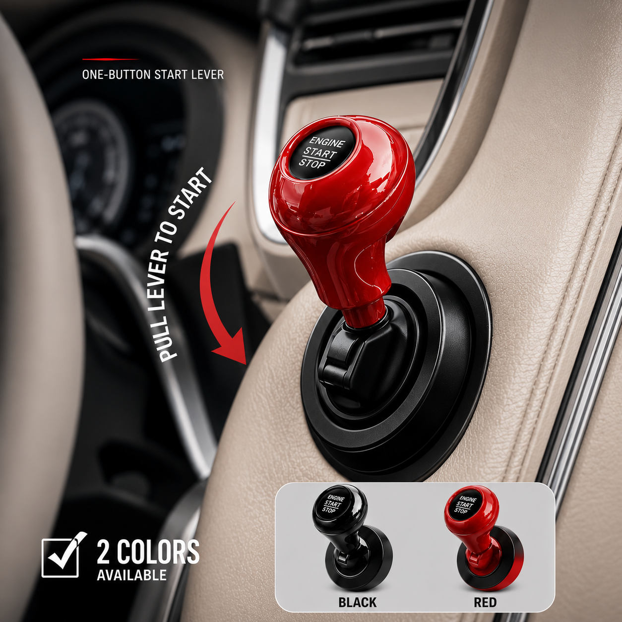 Car Push Start Button Cover (Buy 1 Get 1 free)