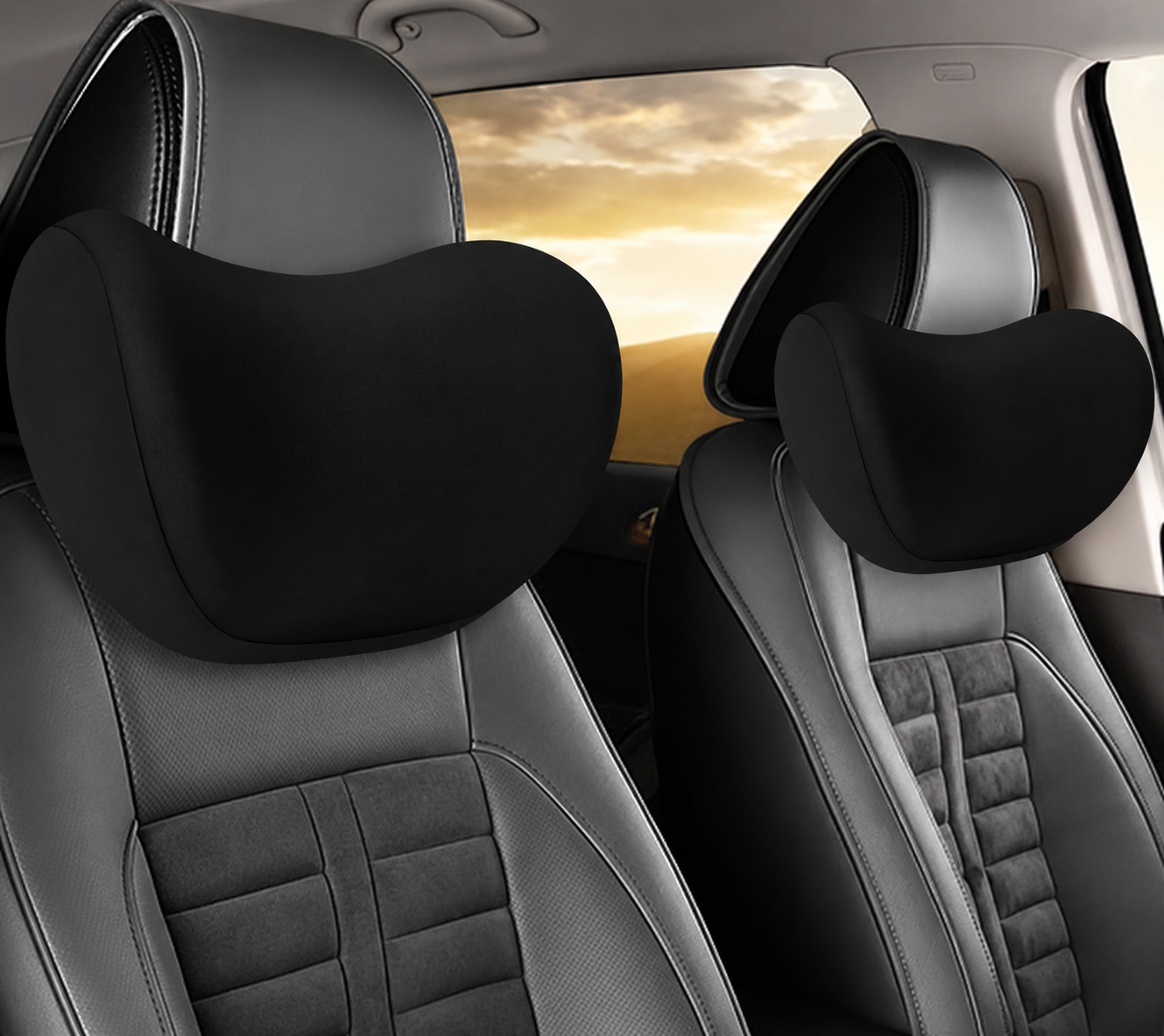 Premium Memory Foam Car Neck Pillow (1 Piece)