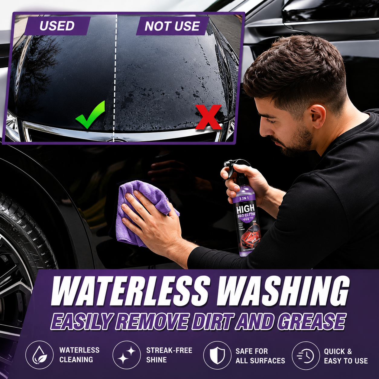 Car Scratch Repair Spray 3 in 1