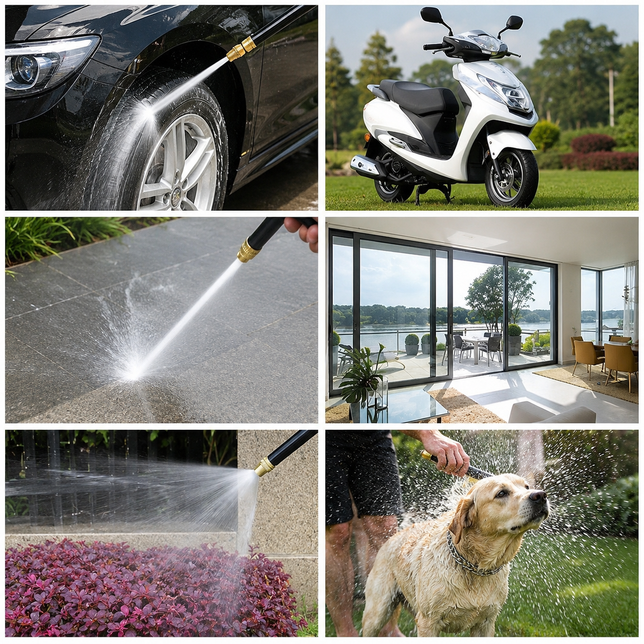Adjustable Brass Hose Nozzle for Car Washing