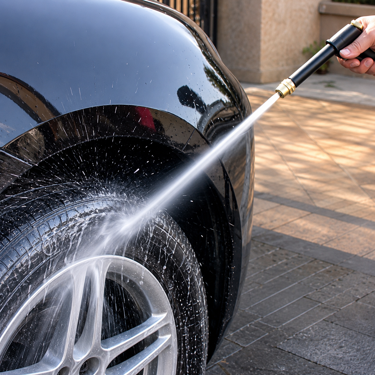 Adjustable Brass Hose Nozzle for Car Washing