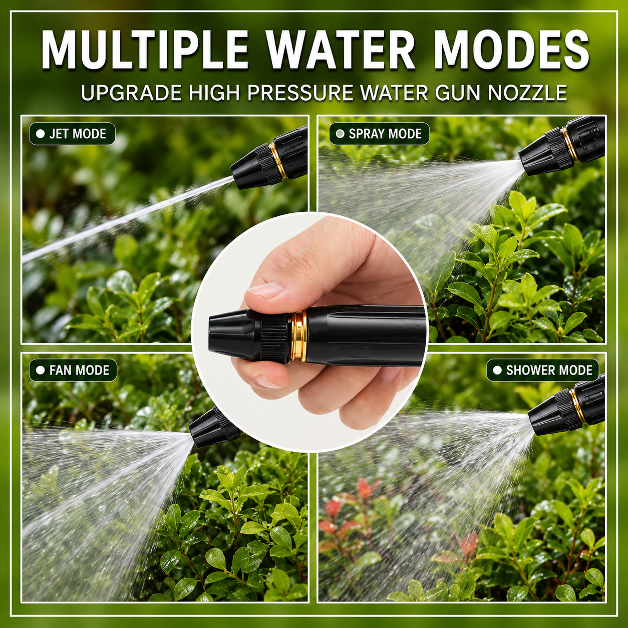 Adjustable Brass Hose Nozzle for Car Washing