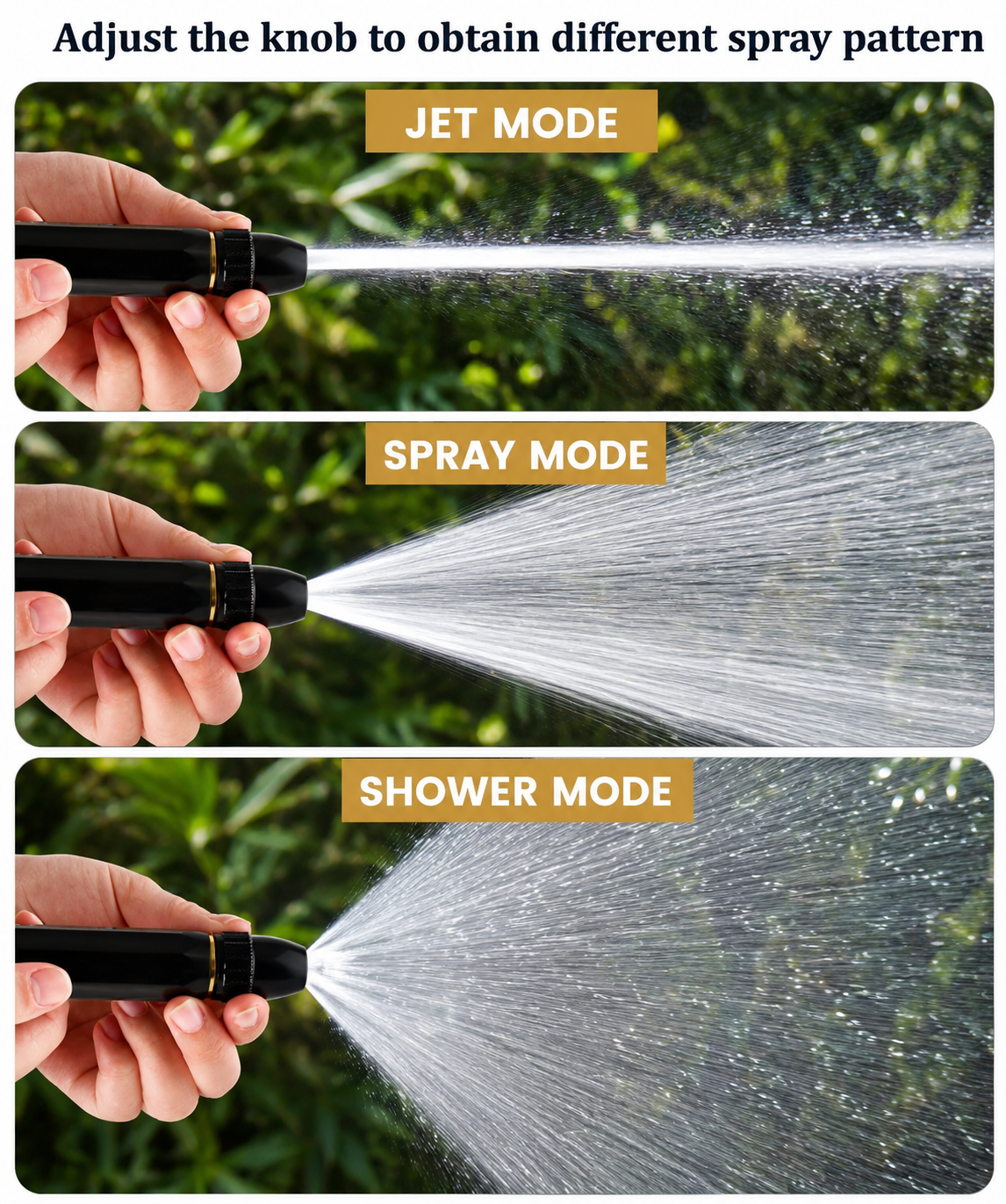 Adjustable Brass Hose Nozzle for Car Washing