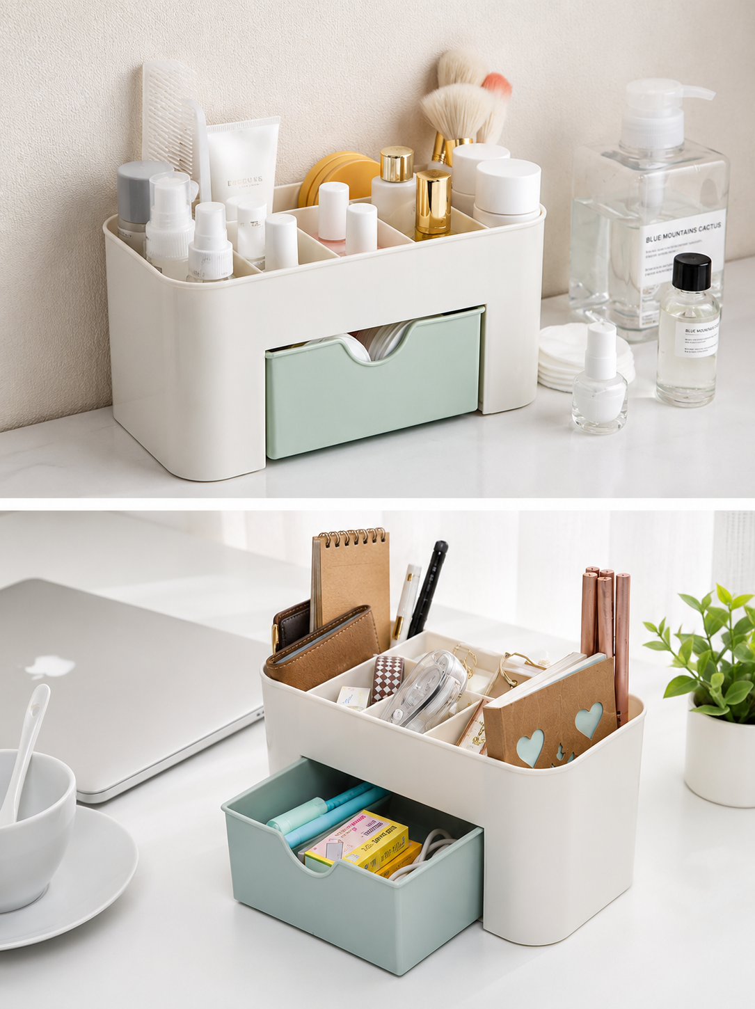 Makeup & Skincare Organizer Box with Drawer
