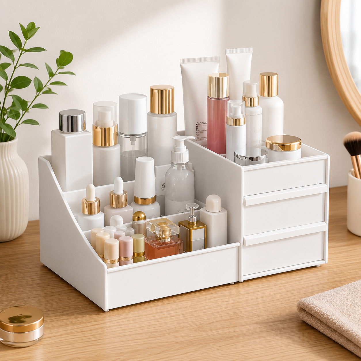 Compartment Makeup Organizer Box Big