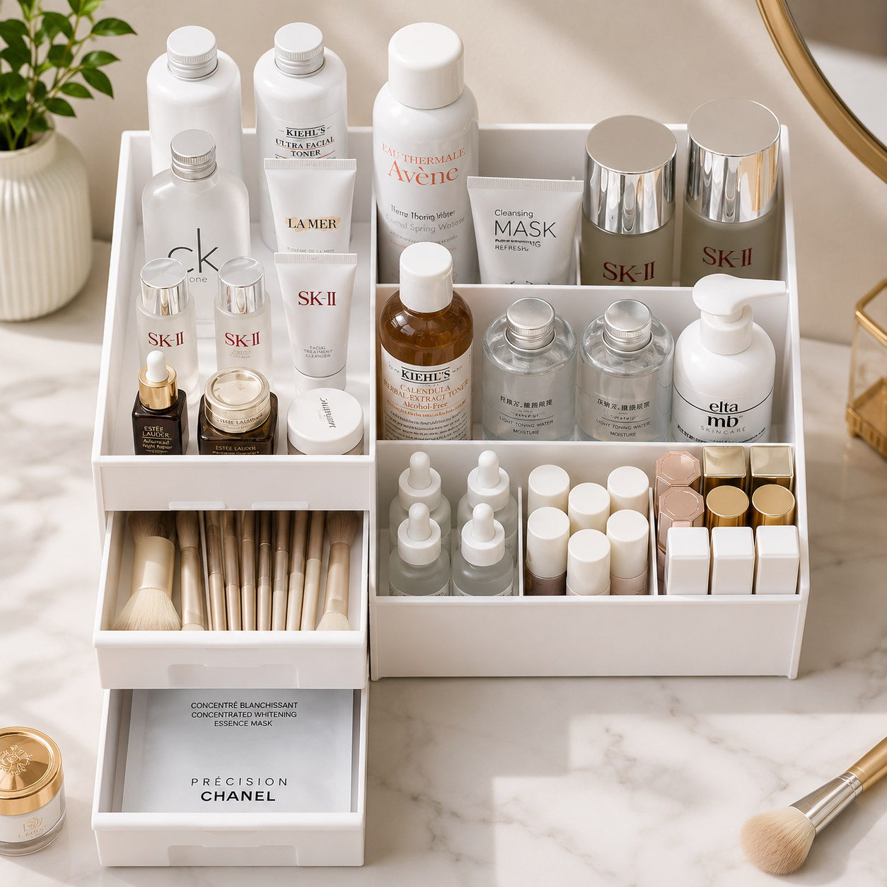 Compartment Makeup Organizer Box Big