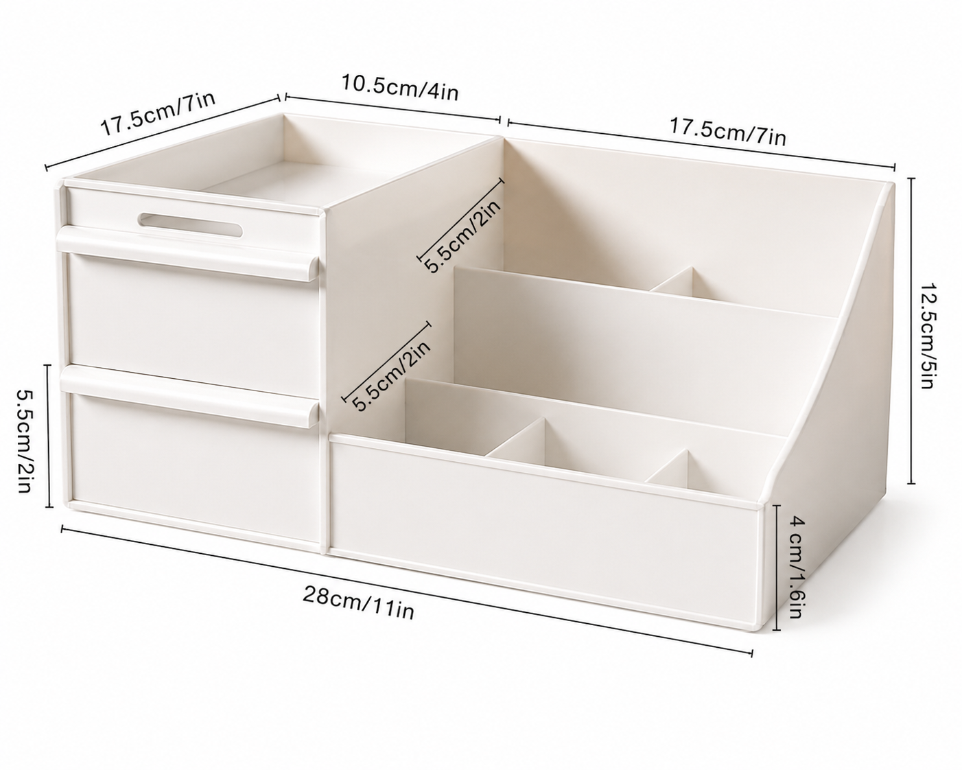 Compartment Makeup Organizer Box Big