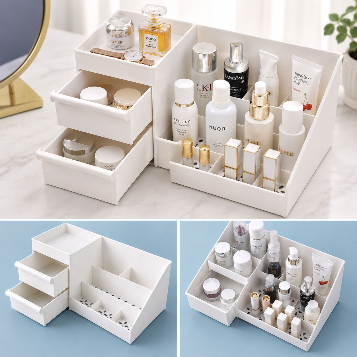 Compartment Makeup Organizer Box Big