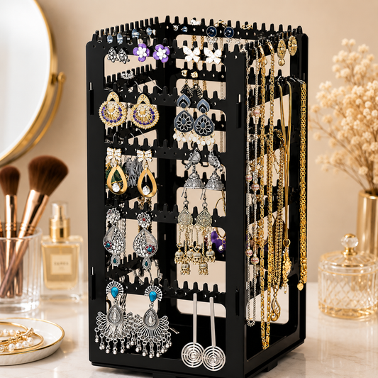 Earrings Stand Jewellery Display Organiser (Black)