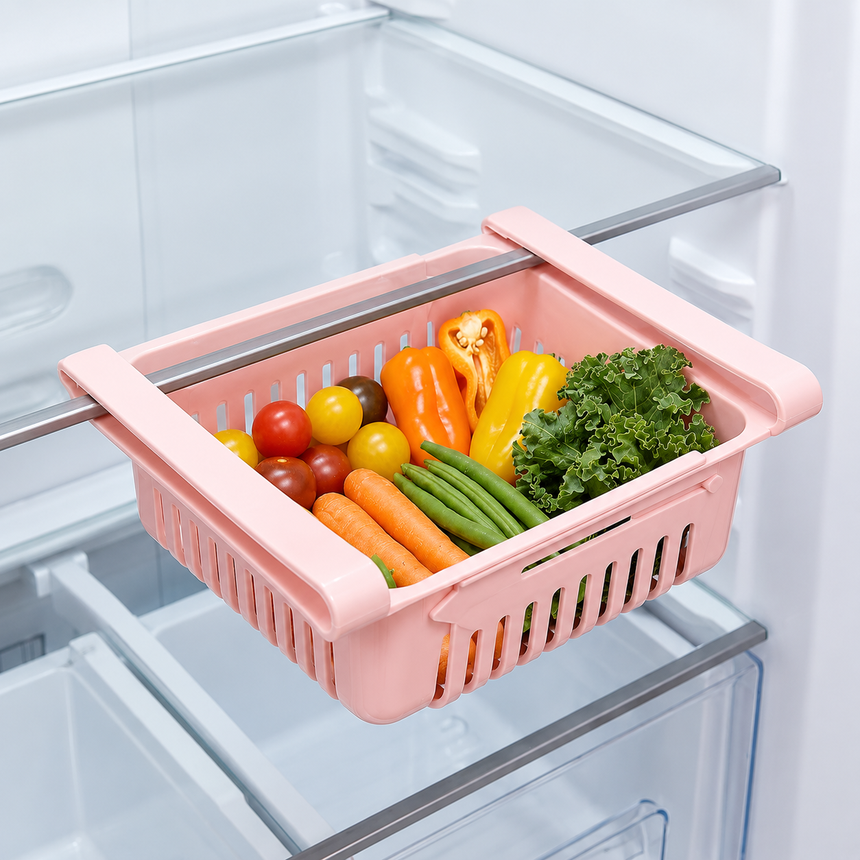 Adjustable Fridge Storage Basket (Pack of 4)