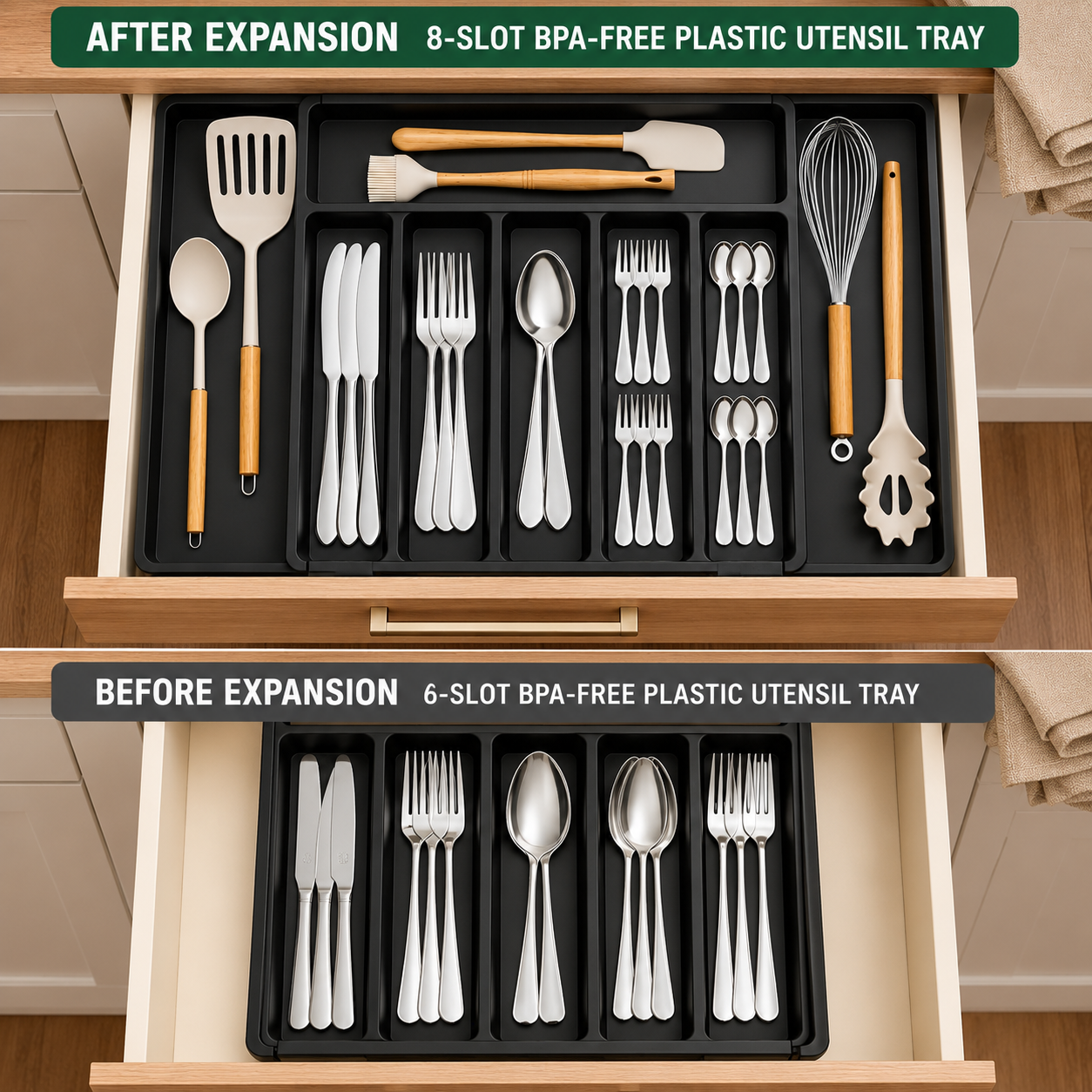 Multipurpose Kitchen Drawer Organizer