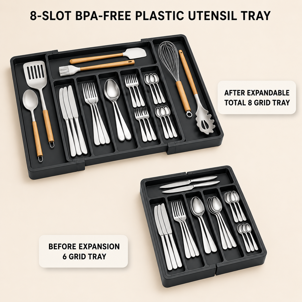 Multipurpose Kitchen Drawer Organizer