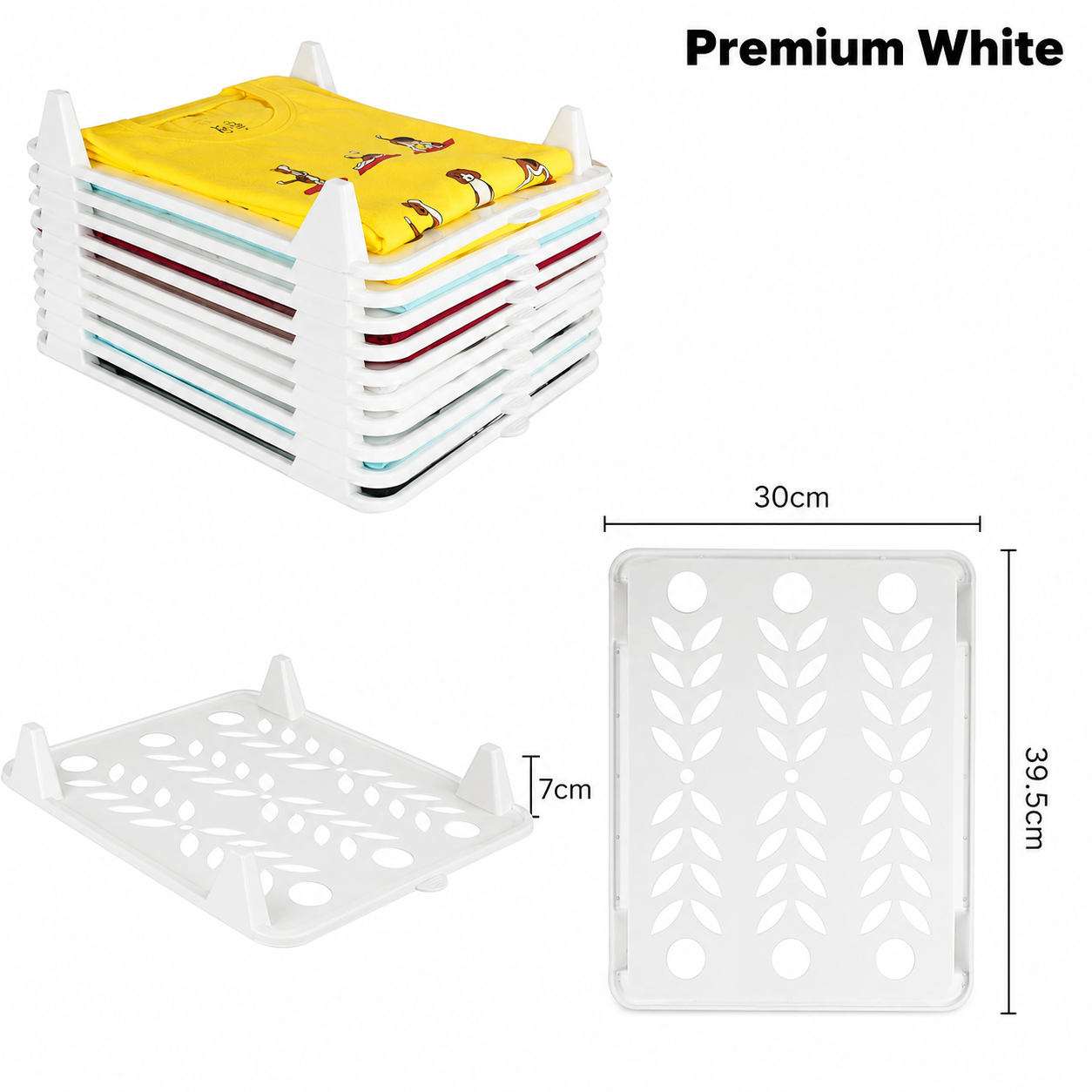 Cloth Tray Wardrobe Organizer (Pack of 5)