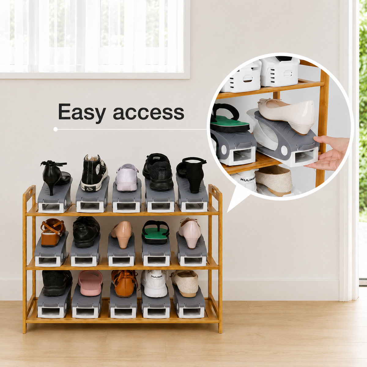 Adjustable Shoe Organizer™ (Pack of 4)