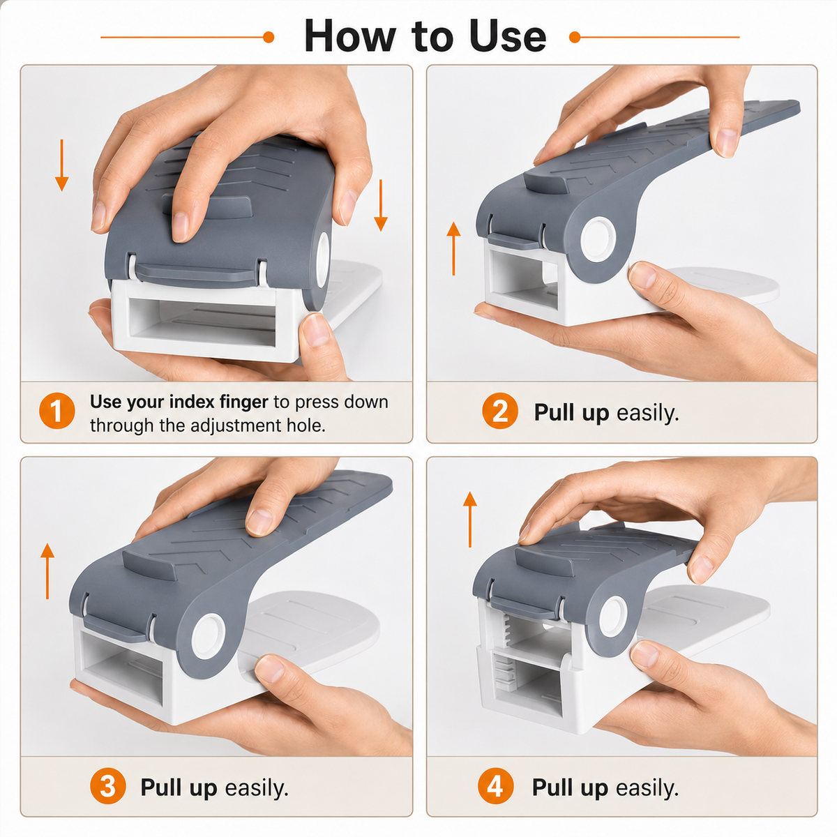Adjustable Shoe Organizer™ (Pack of 4)