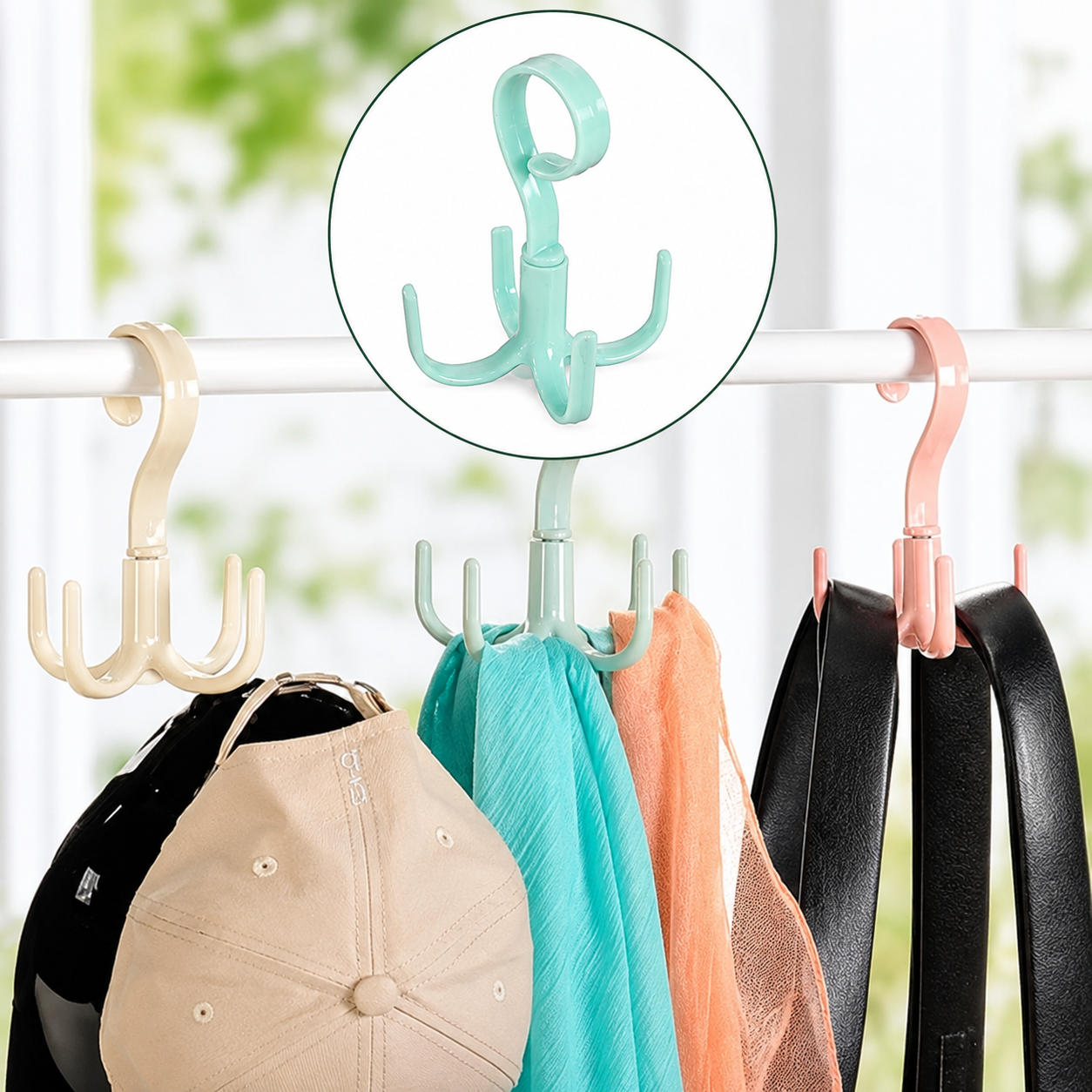 360° Rotating Hanger Hook (Pack of 5)