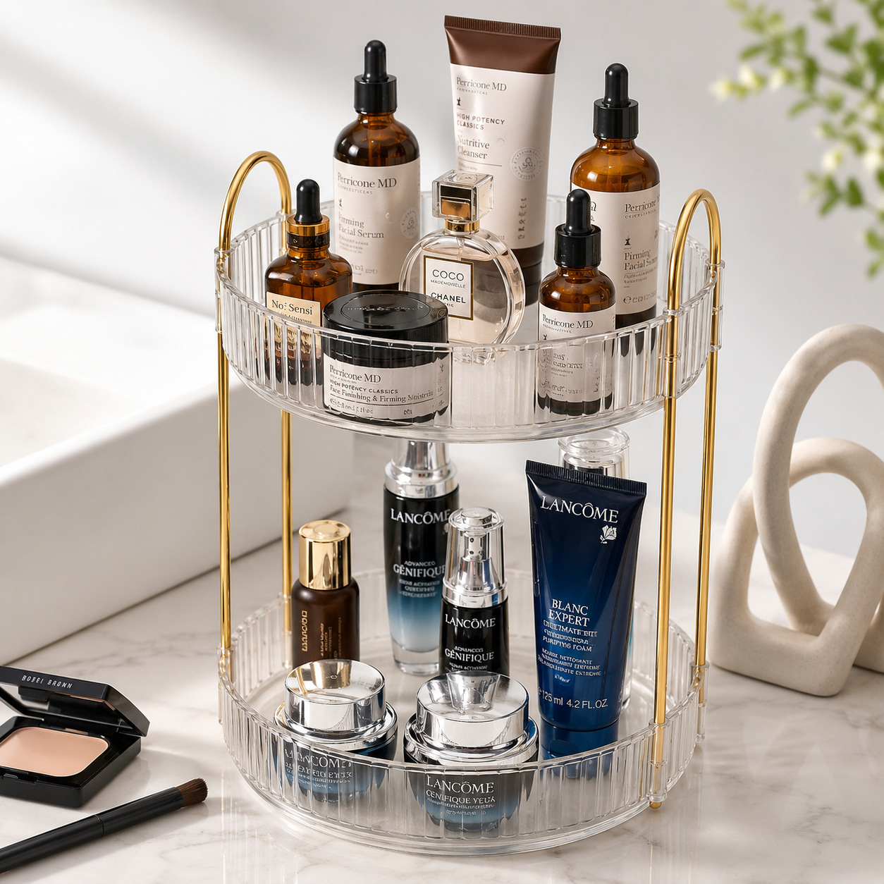 360° Rotating Makeup & Skincare Organizer