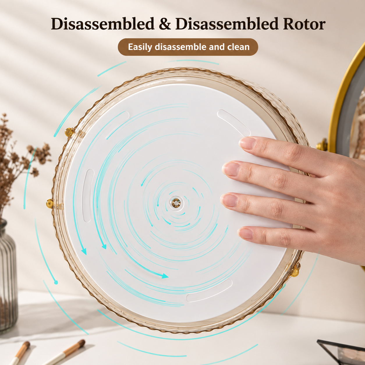 360° Rotating Makeup & Skincare Organizer