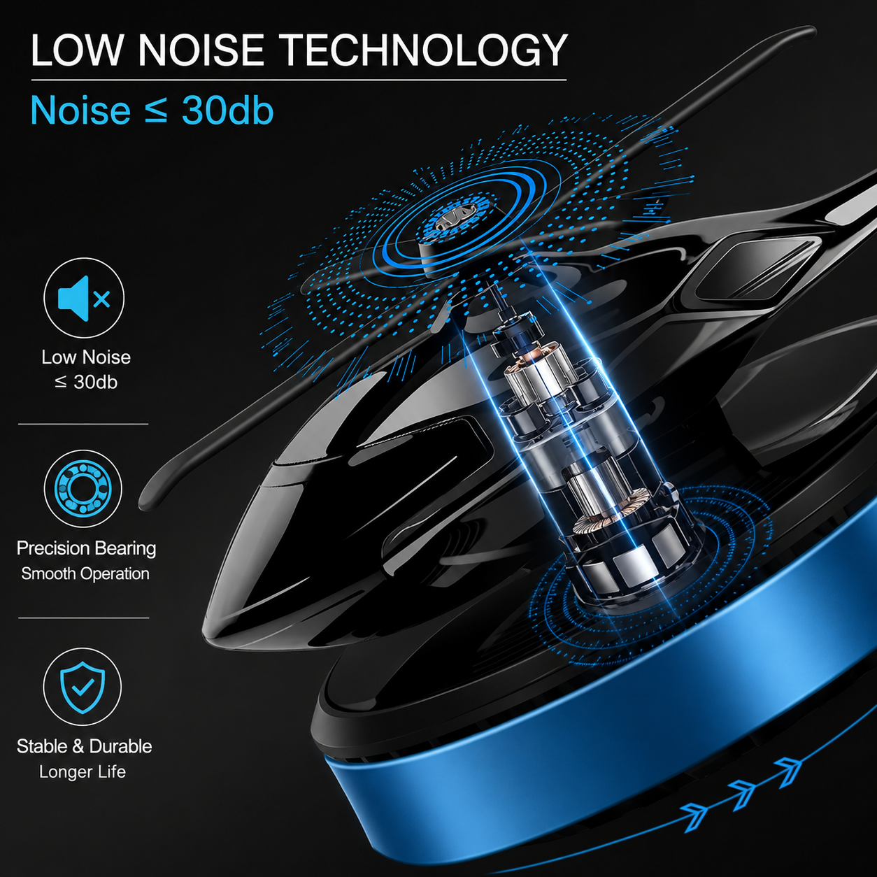 Solar-Powered Rotating Helicopter Car Air Freshener