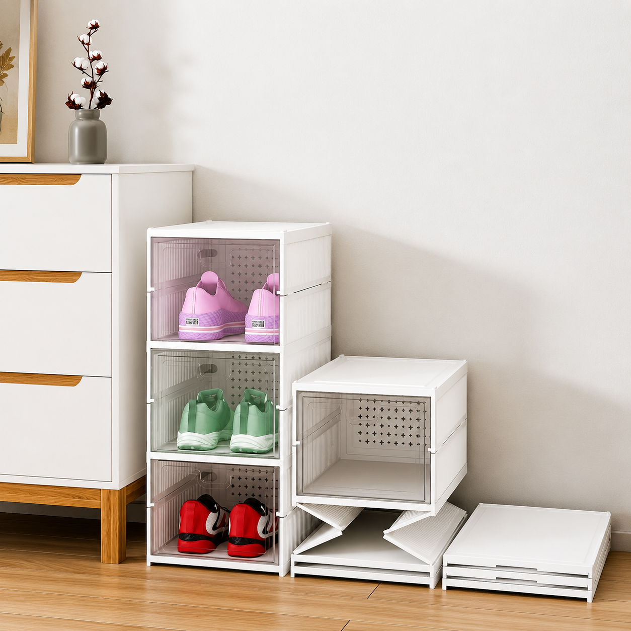 Foldable Shoe Rack Box