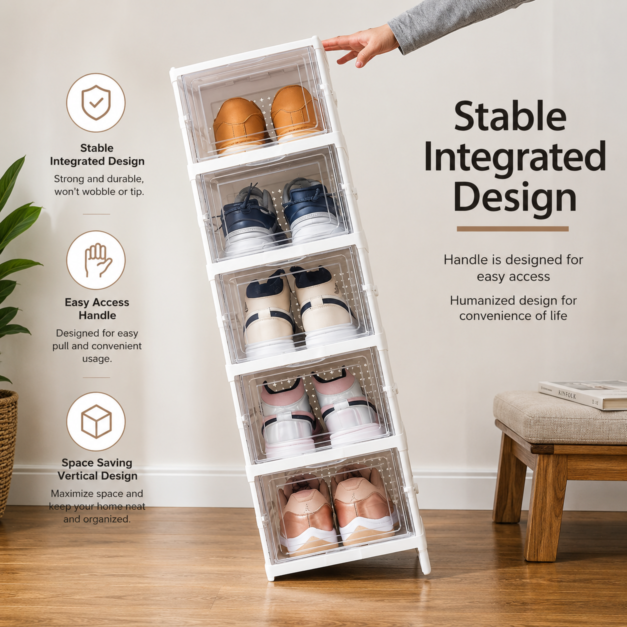 Foldable Shoe Rack Box
