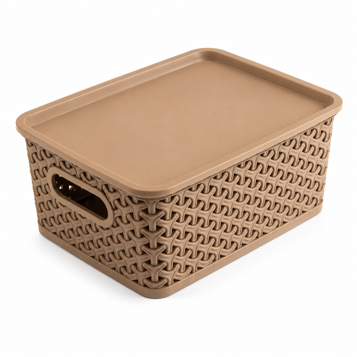 Multipurpose Storage Basket with Lid & Handles