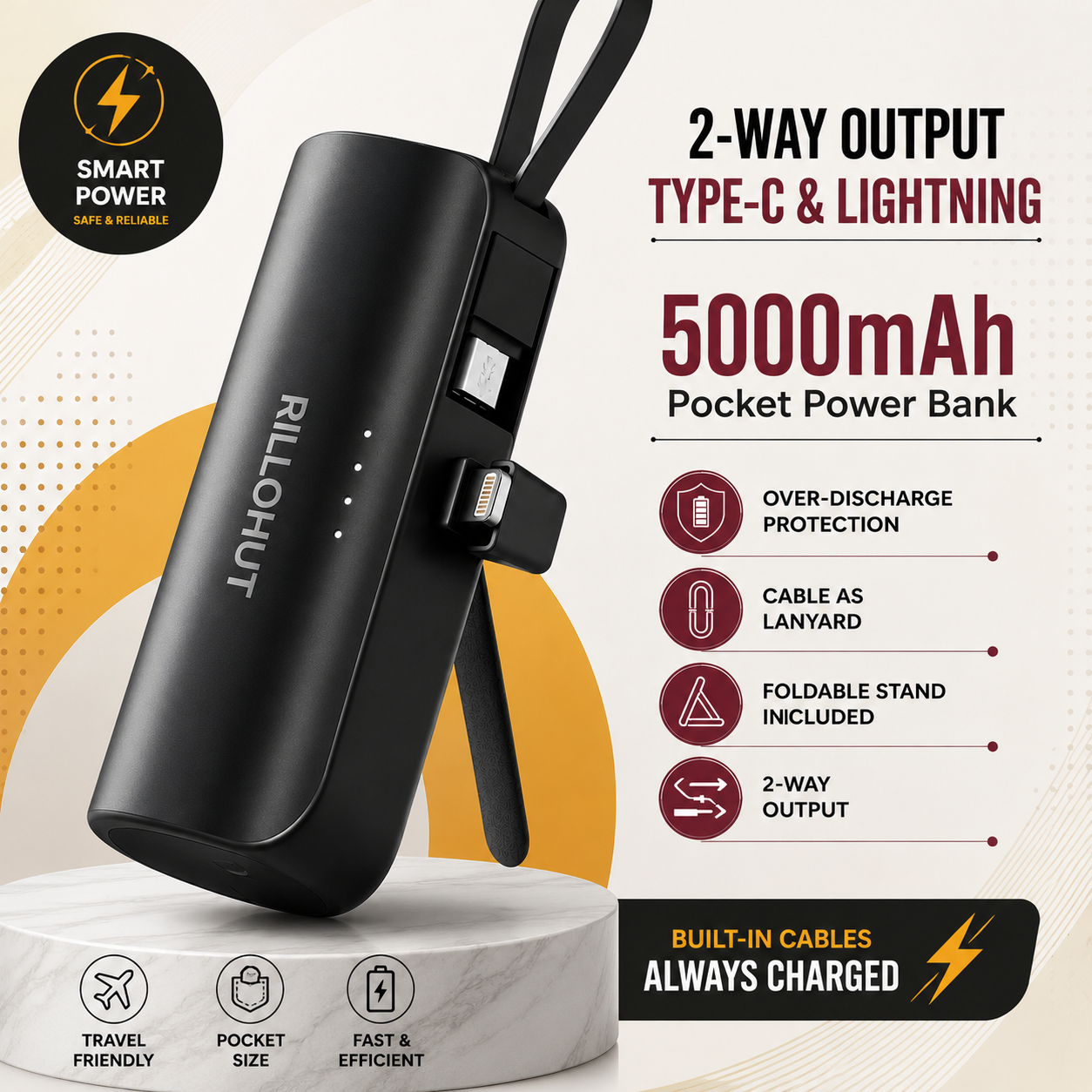 PocketBank 5000mAh Power Bank