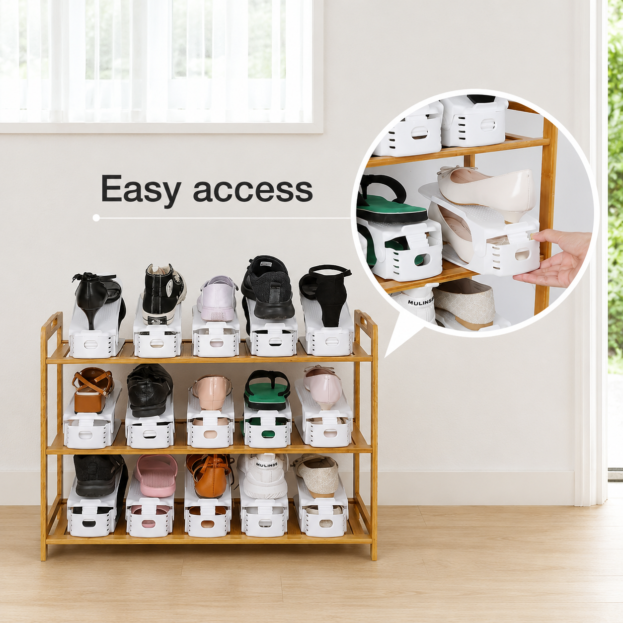 Adjustable Shoe Slot Organizer™ | (Pack of 5)