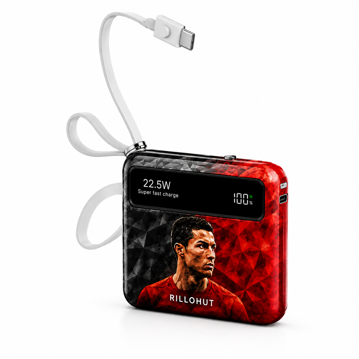 Ronaldo Skin™ 10000mAh Fast Charging Power Bank – Sports Edition