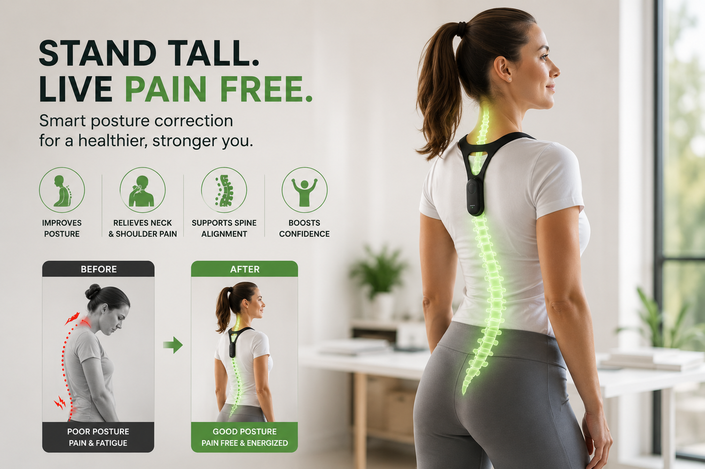 SmartAlign™ Smart Posture Reminder Device