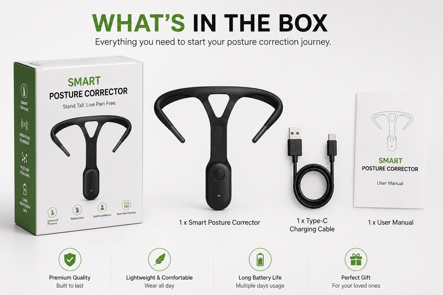 SmartAlign™ Smart Posture Reminder Device