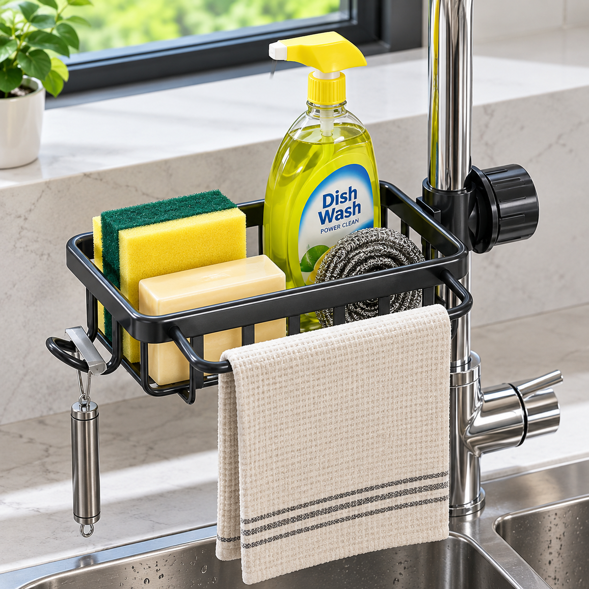 Kitchen Sink Organizer Rack