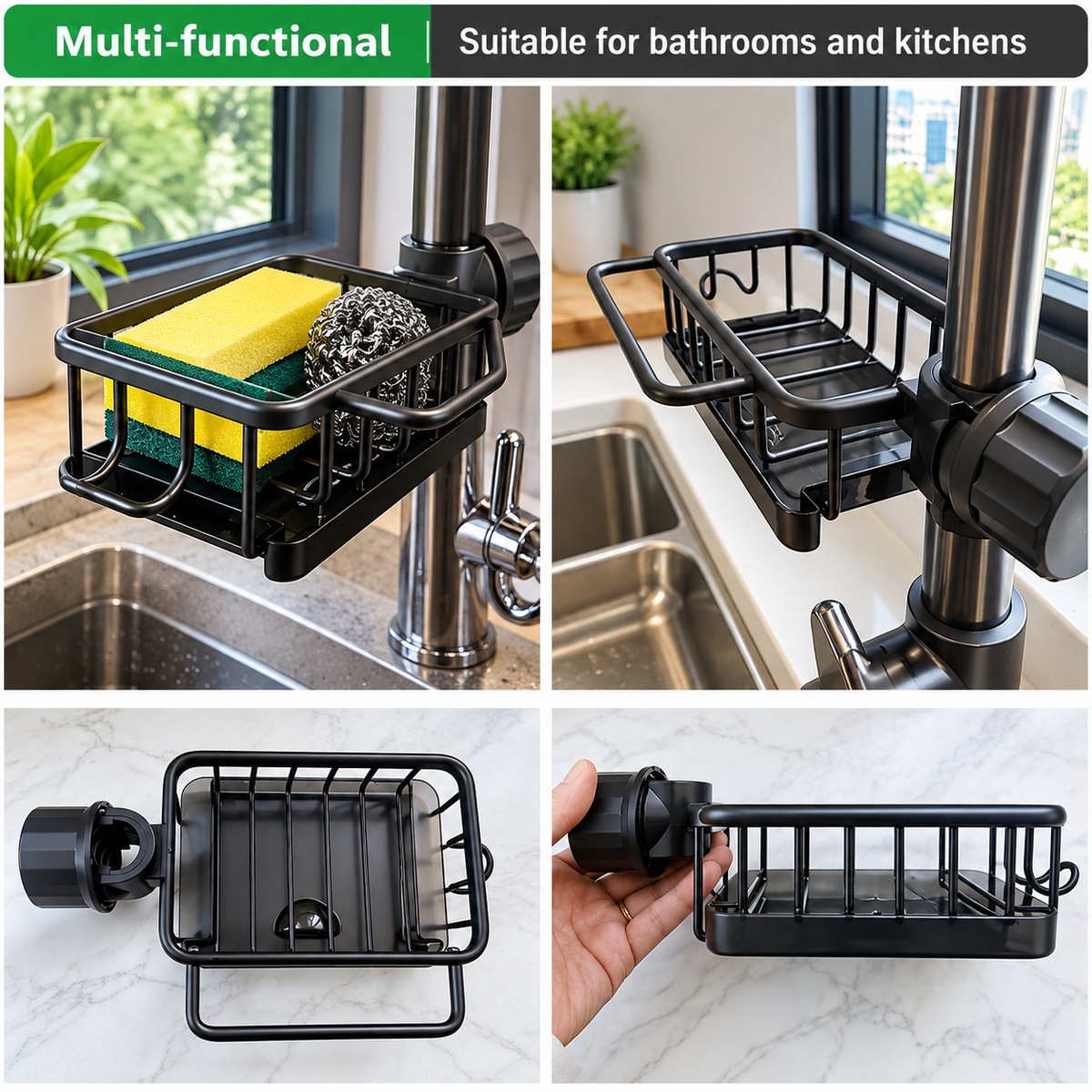 Kitchen Sink Organizer Rack